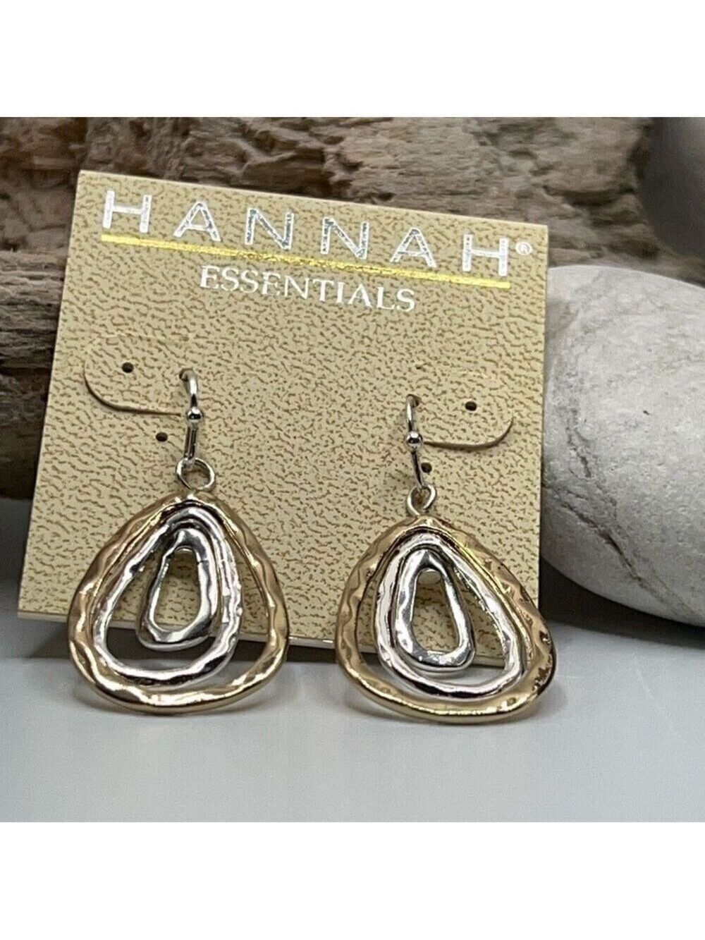 Gold Silver Dangle Hannah Earrings